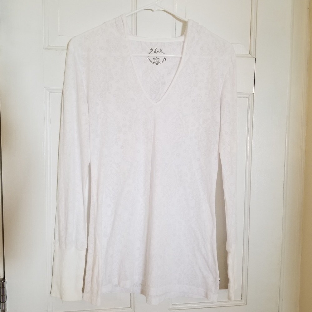 Prana sheer long sleeve hoodie
